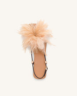 Fluffy Flats Sandals-Brown