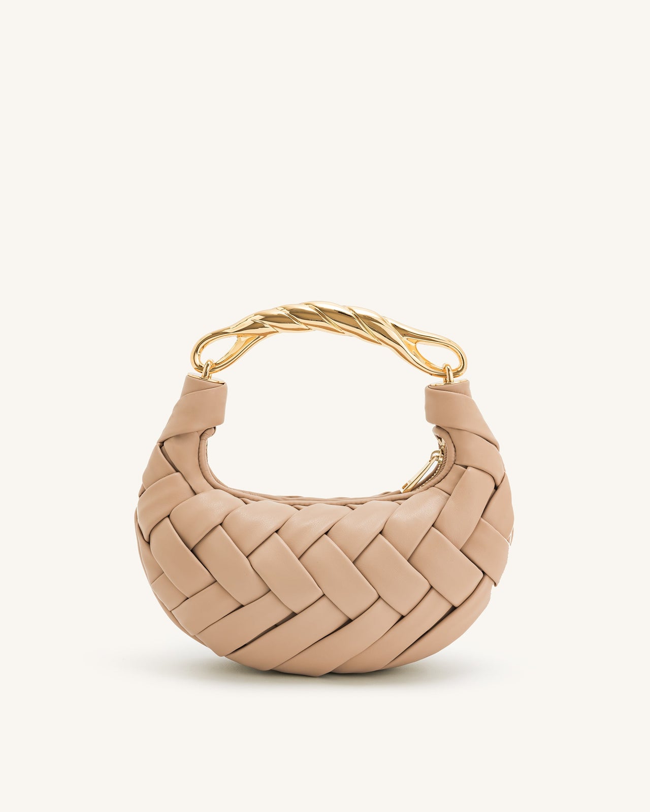 Orla Weave Handbag - Almond