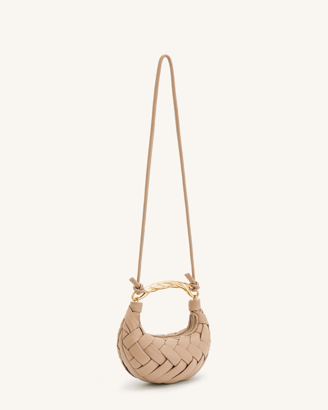 Orla Weave Handbag - Almond