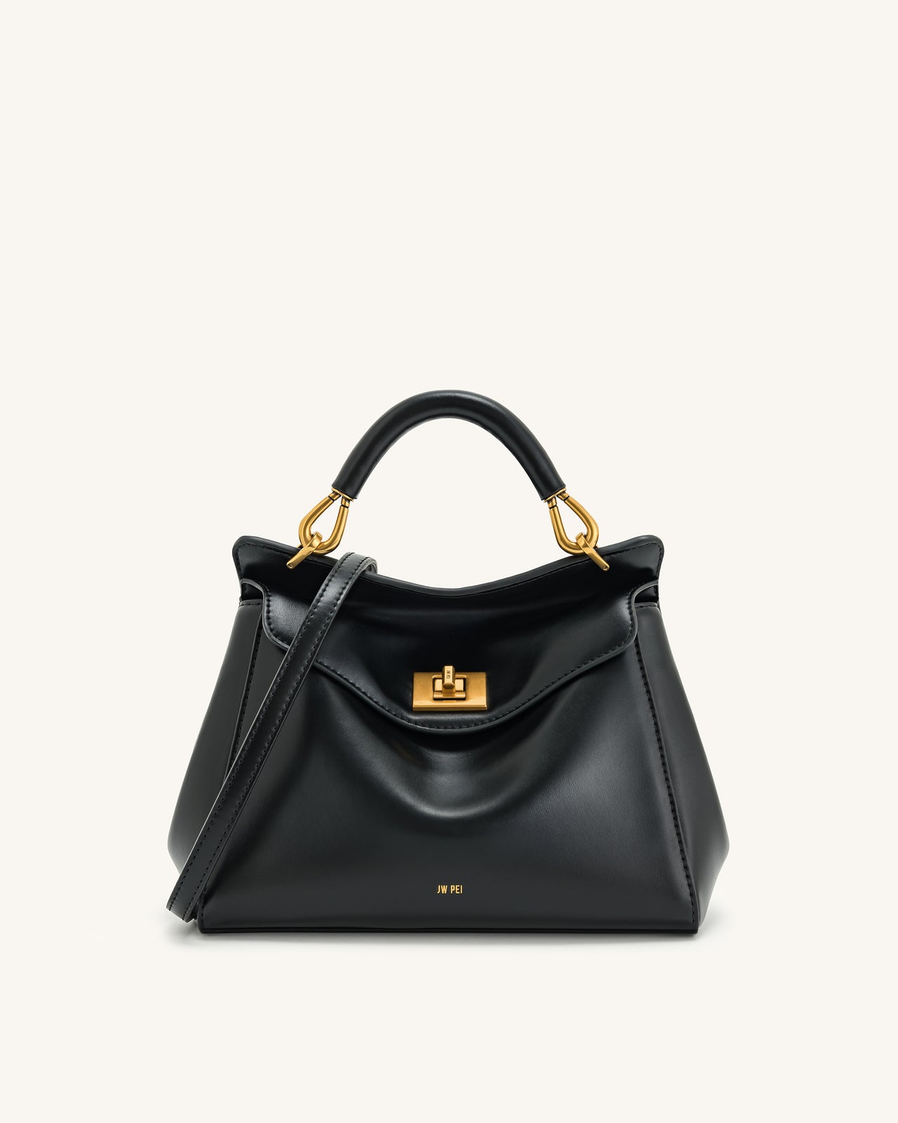 Lucia Classic Top Handbag - Black