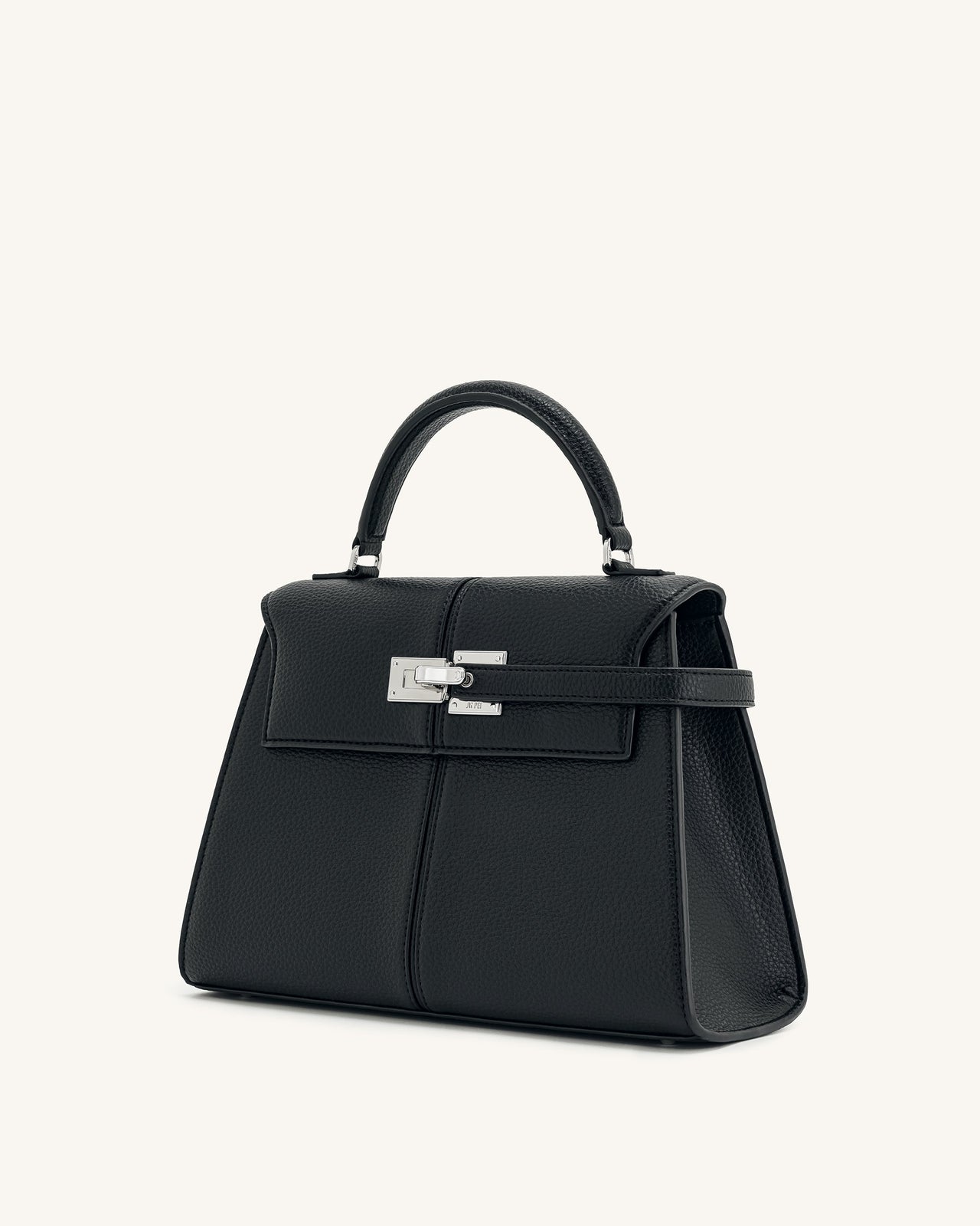 Elise Large Top Handle Bag - Black