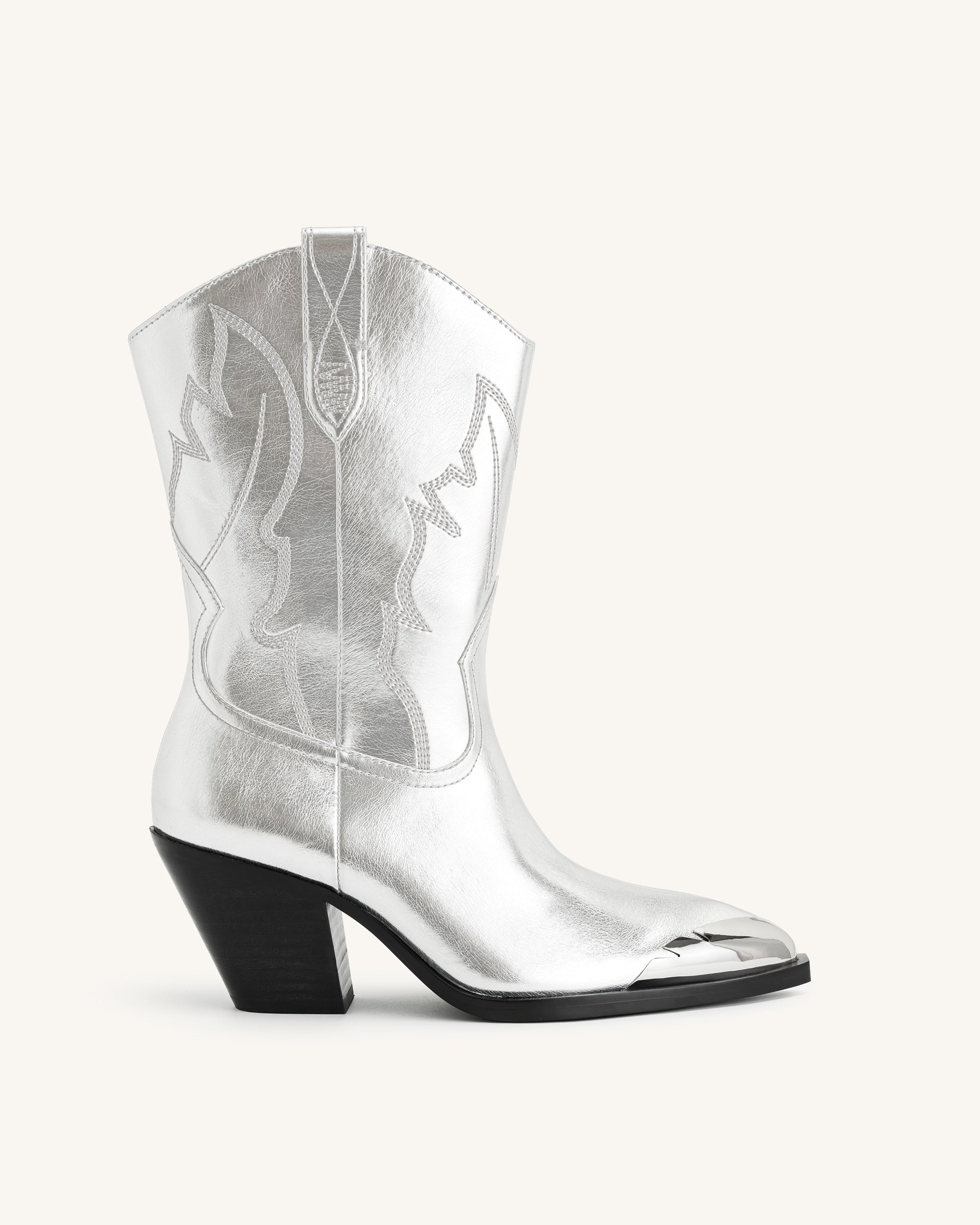 Silver on sale western boots