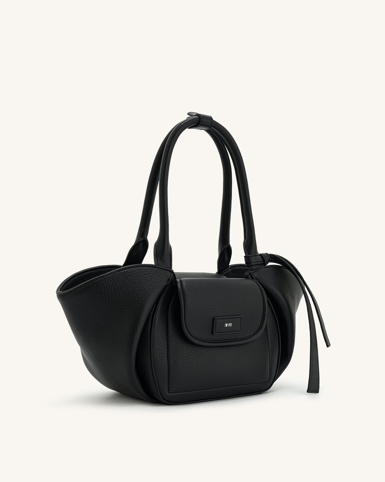 Zoey Pockets Shoulder Bag - Black
