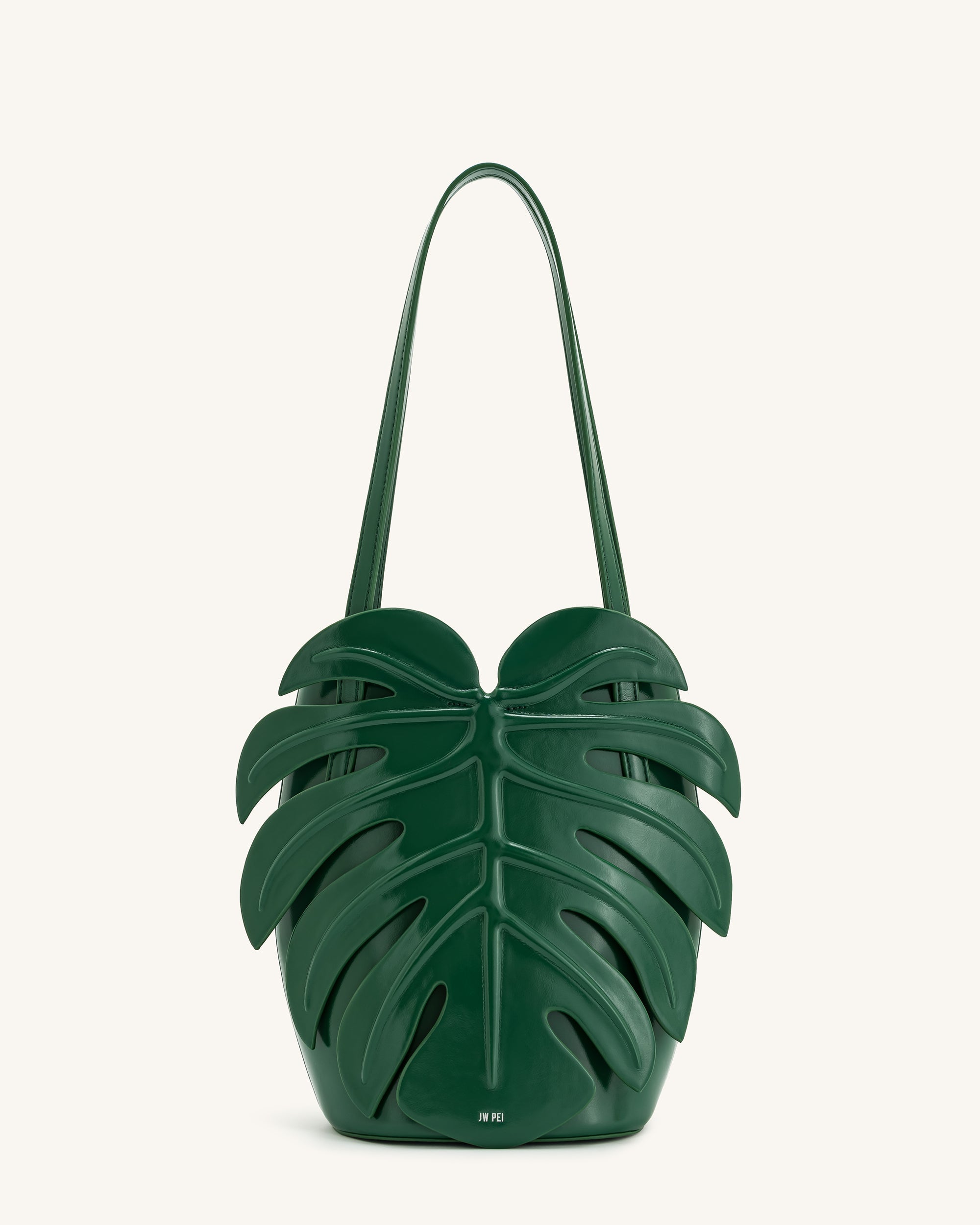 Cecelia Leaf Shape Shoulder Bag Green