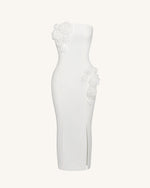 Petal Perfection Cocktail Dress - White