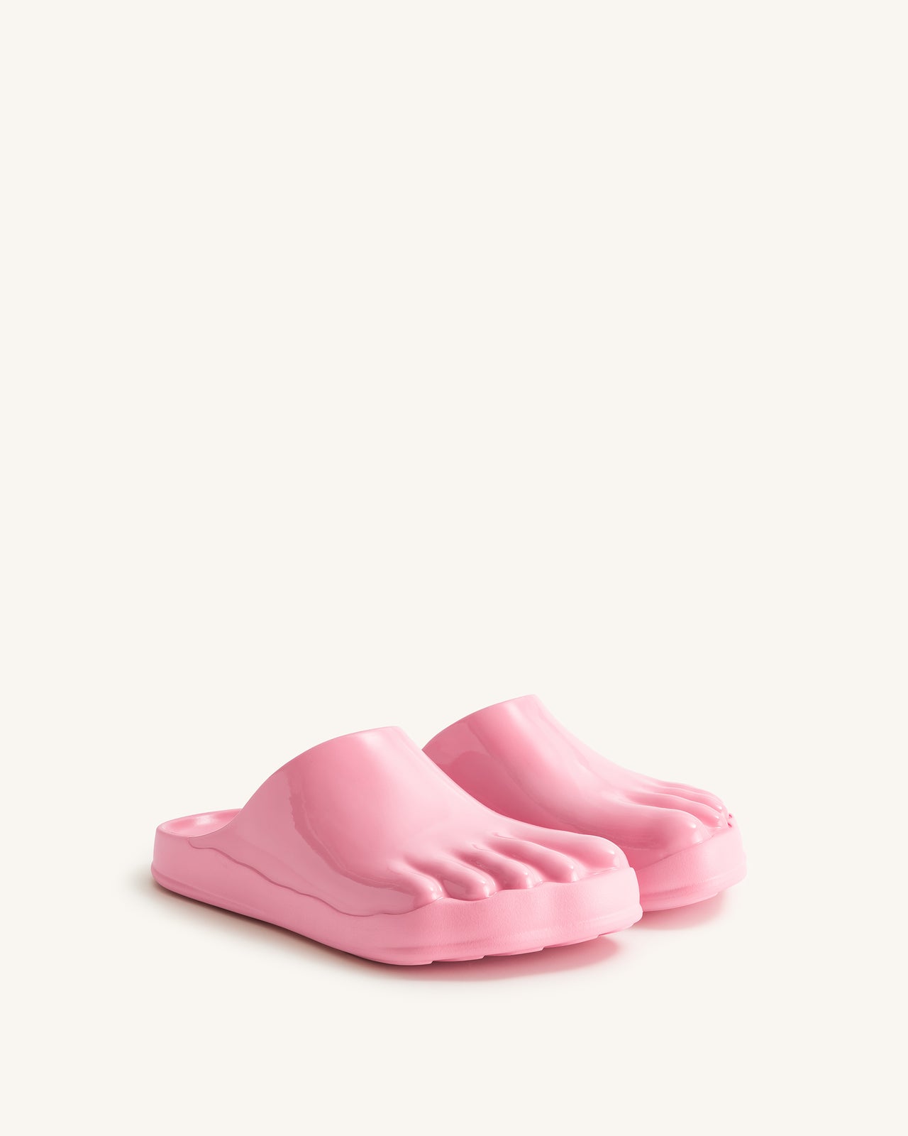 Hayley Toe Model Flat Mules - Pink