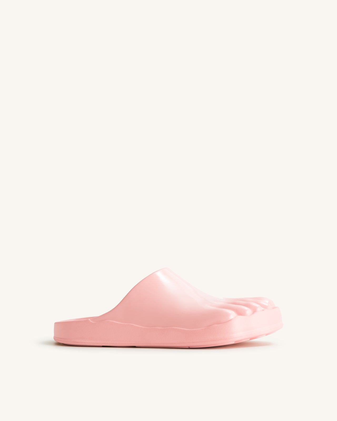 Hayley Toe Model Flat Mules - Pink Beige