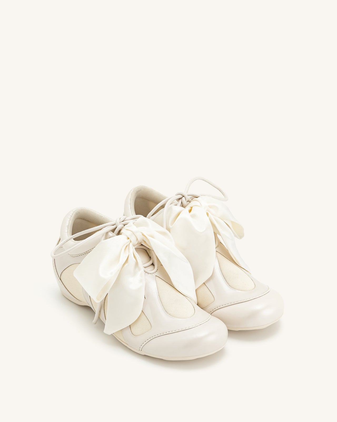 Rosie Bow Tie Low Top Sneakers - White