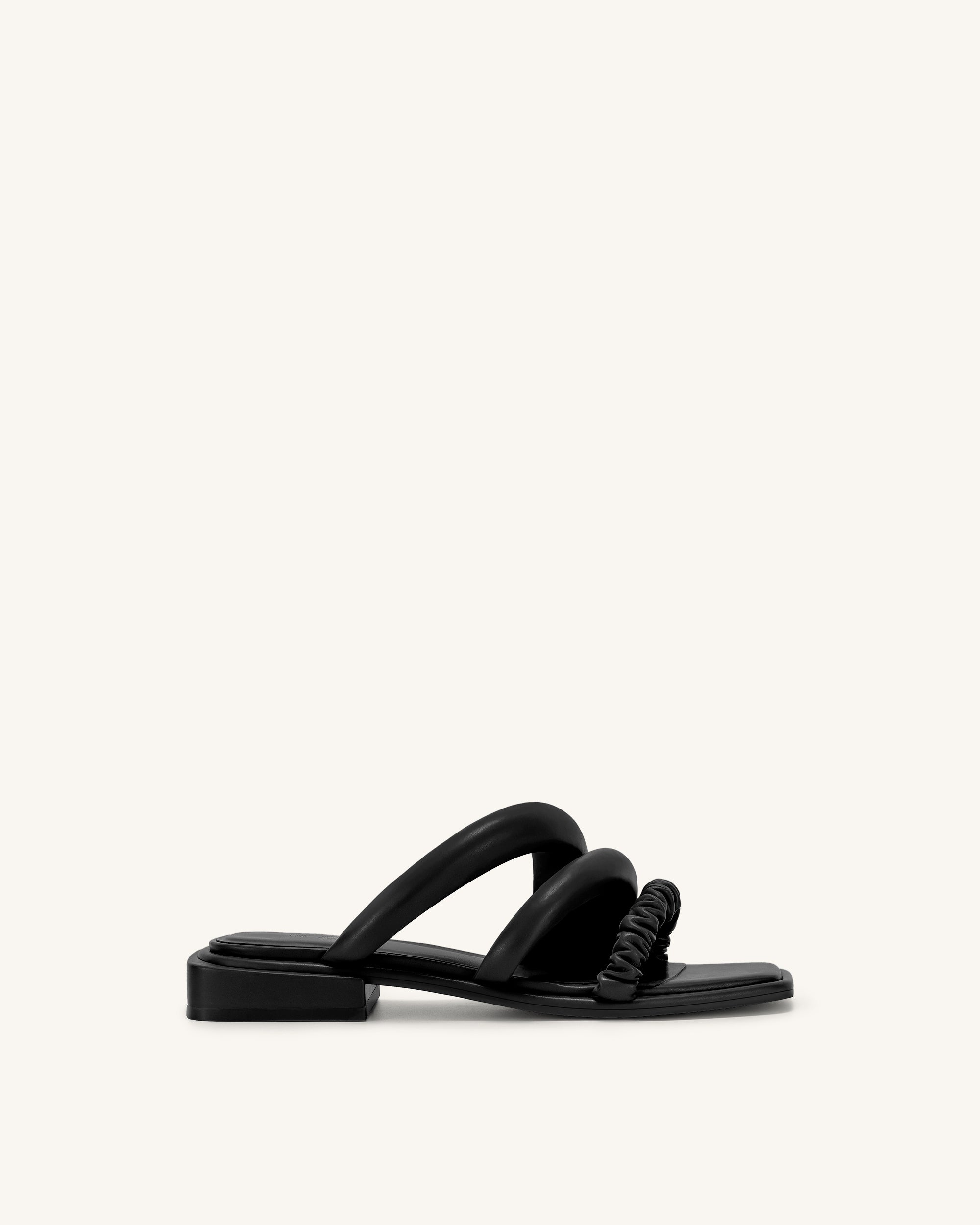 Jada Flat Mule - Black - JW PEI UK