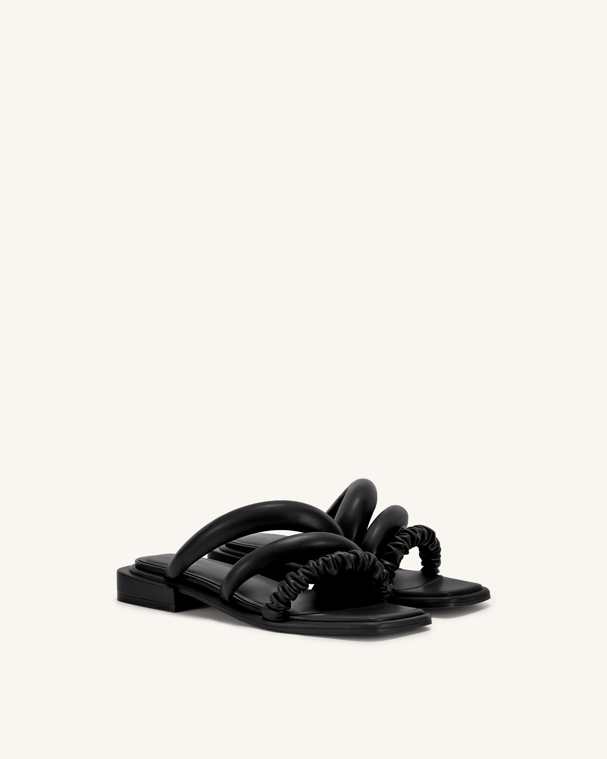 Jada Flat Mule - Black - JW PEI UK