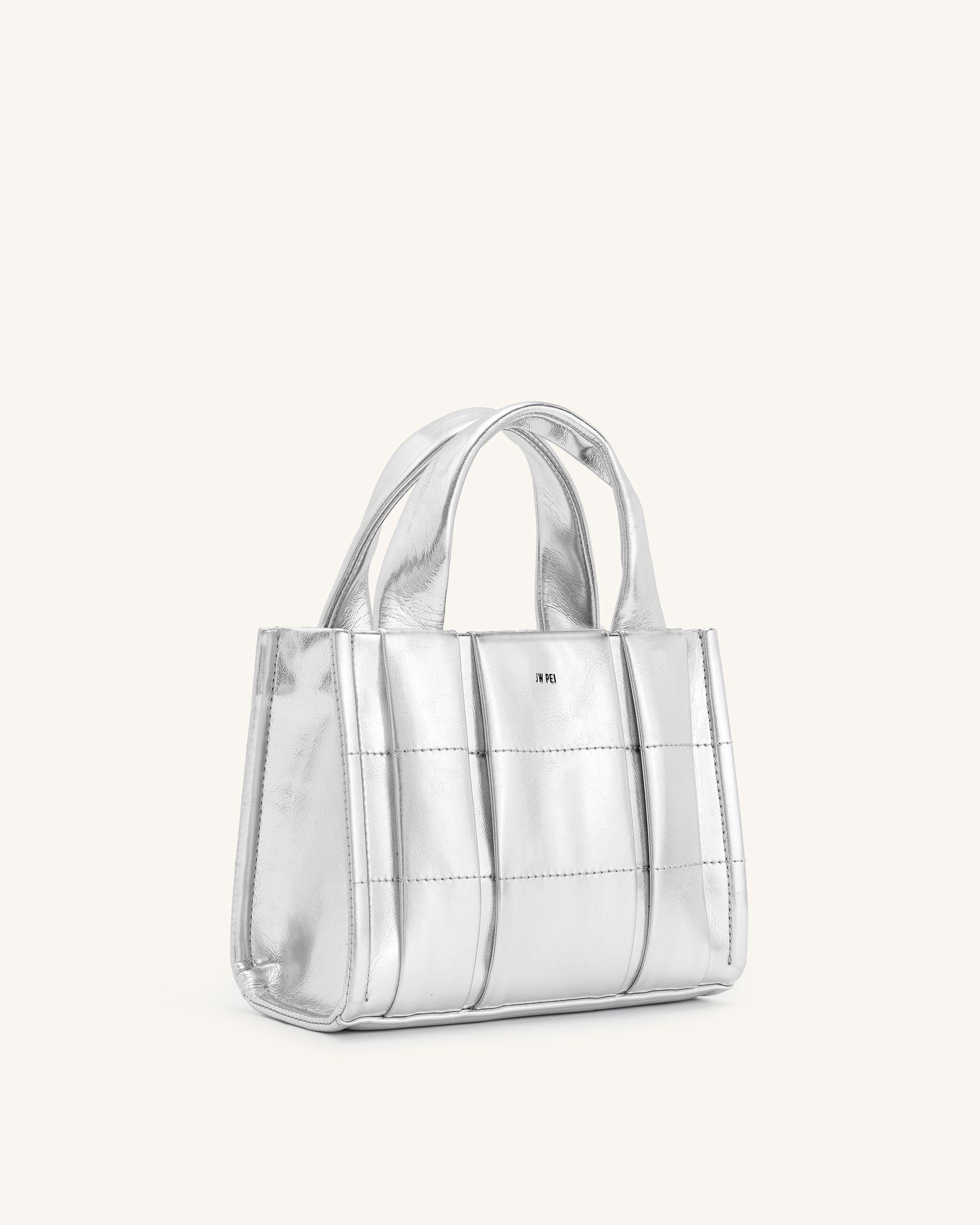 Freya Mini Tote Bag - Silver - JW PEI UK