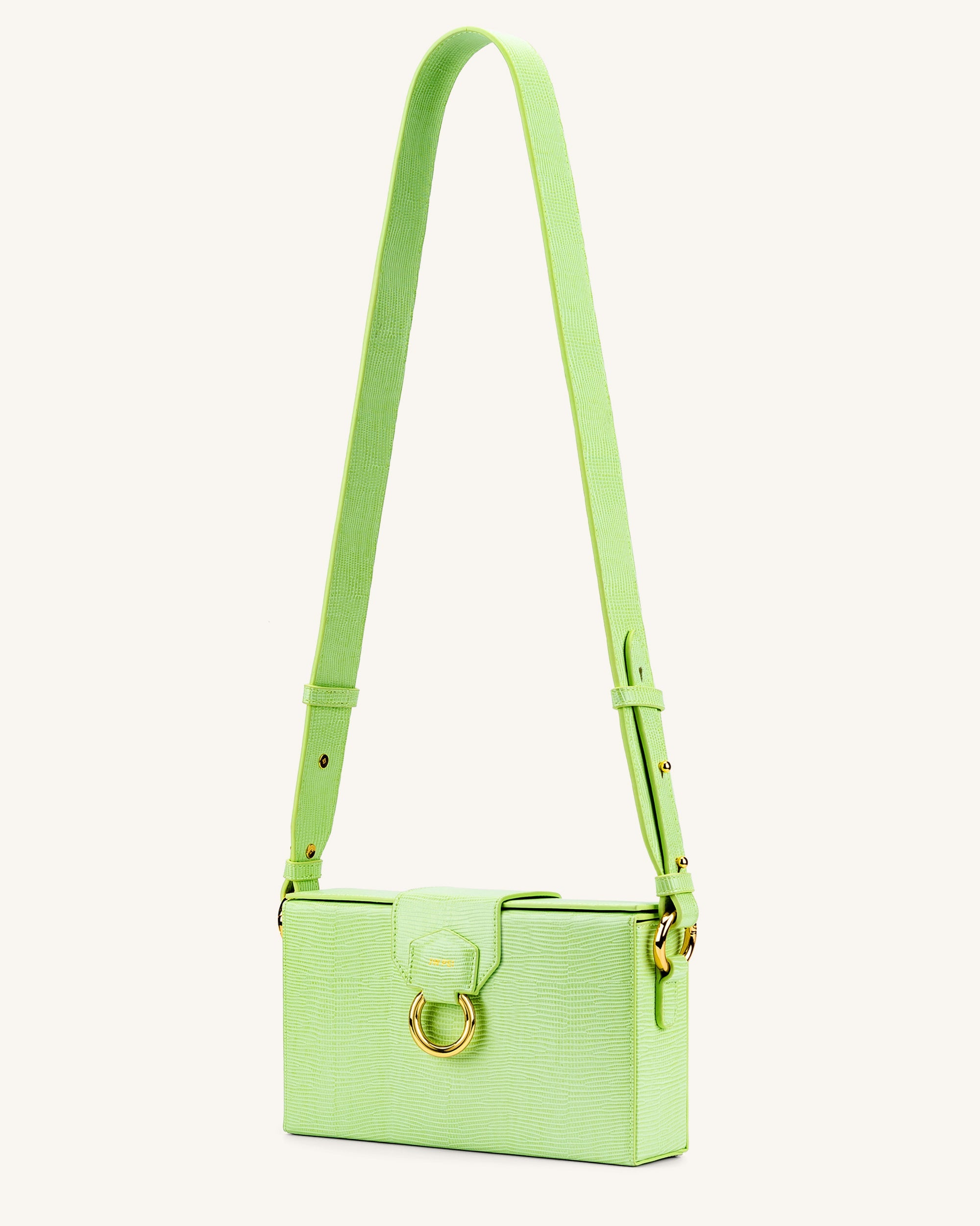 Grace Box Bag - Lime Green Lizard Online Shopping - JW Pei